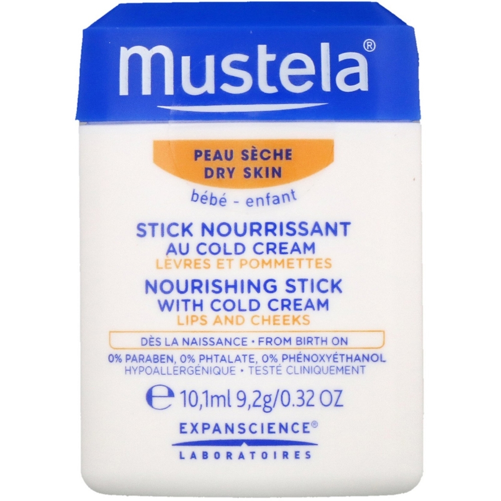 NEW Mustela Baby Nourishing Stick, Lip & Face Moisturizer for Dry Skin